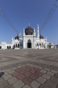 The Zahir Mosque is Kedah's state mosque. It is located in the heart of Alor Star, the state capital of Kedah, Malaysia. It is one of the grandest and oldest mosques in Malaysia, built in 1912. The design was inspired by the vision of the late Sultan Muhammad Jiwa Zainal Abidin II. The state's Quran reading competition is held annually within the premises of the mosque. This mosque has been voted the top 10 most beautiful mosques in the world.