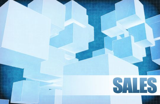 Sales on Futuristic Abstract for Presentation Slide
