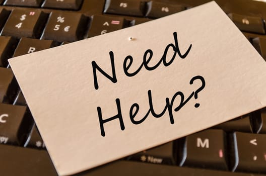 Need help Concept on black keyboard note