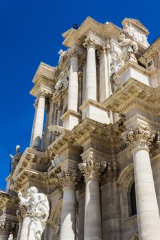 Apostle statue in Cathedral church in Syracuse, Sicily, Italy