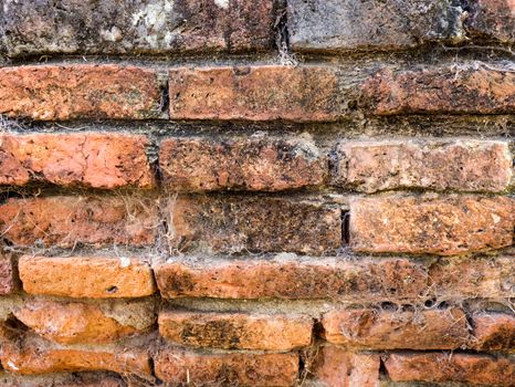 Old Ruin Building with Crumble Brick Wall Texture