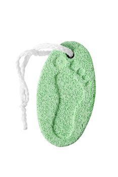 pumice stone for foot care on a white background