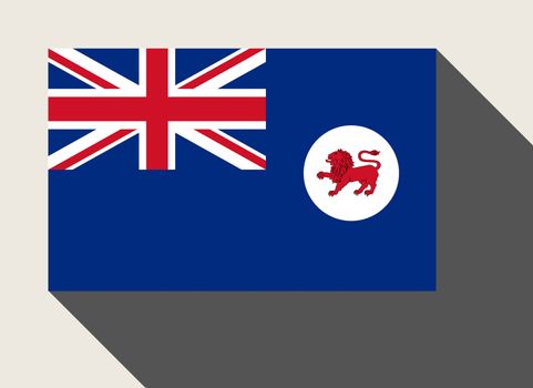 Tasmania State flag in flat web design style.