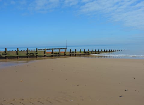 An image of Hornsea Beach on the beautiful Yorkshire coast.