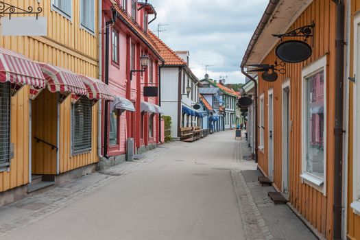 Stockholm. The narrow streets of the old city