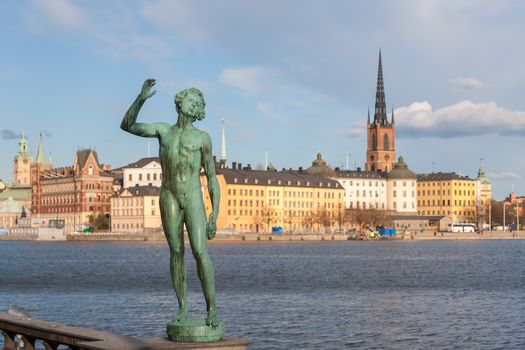 View over the old town -Gamla Stan- in Stockholm, Sweden