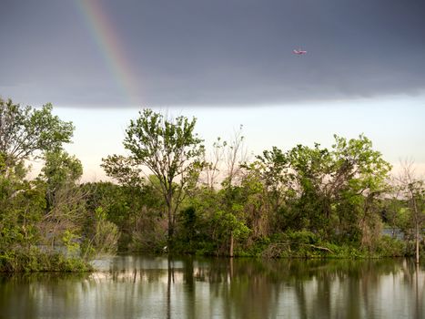 Rainbow after a storm