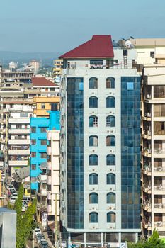 View of the downtown area of the city of Dar Es Salaam, Tanzania