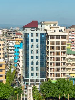 View of the downtown area of the city of Dar Es Salaam, Tanzania