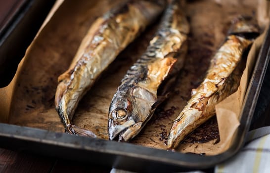 Baked Whole Fish on a Roaster Pan with Baking Paper