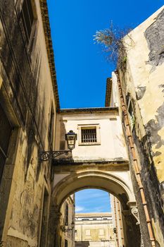 Small street at Ortigia - Syracuse, Sicily, Italy