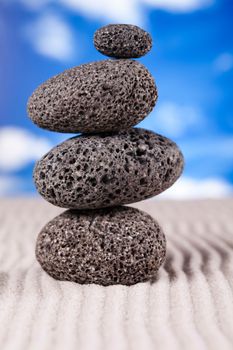 Zen and blue sky, magical ambient atmosphere theme