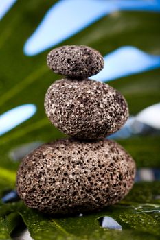 Group of stones, zen, magical ambient atmosphere theme
