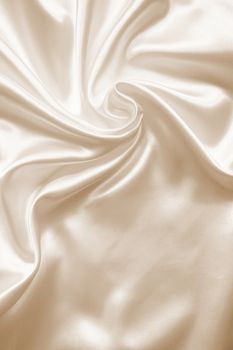 Smooth elegant golden silk can use as wedding background. In Sepia toned. Retro style