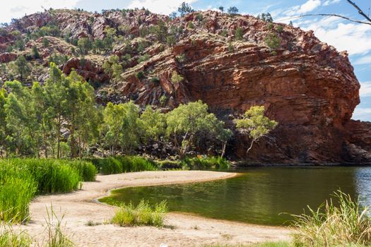 This photo was shot from Alice Springs which located in Northern Terrritory, Australia. This is the dry area of Australia. There are many of Aboriginals stay there.