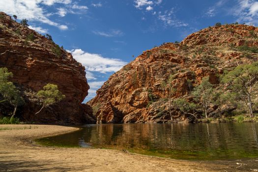 This photo was shot from Alice Springs which located in Northern Terrritory, Australia. This is the dry area of Australia. There are many of Aboriginals stay there.