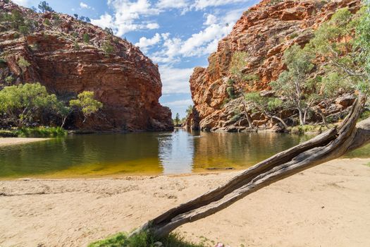 This photo was shot from Alice Springs which located in Northern Terrritory, Australia. This is the dry area of Australia. There are many of Aboriginals stay there.