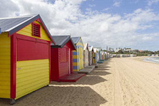 This photo was shot from Brighton Beach in Melbourne, Australia.