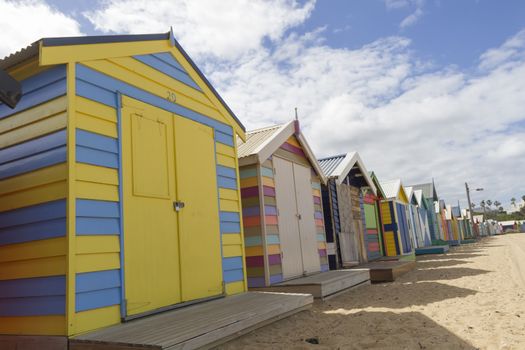 This photo was shot from Brighton Beach in Melbourne, Australia.