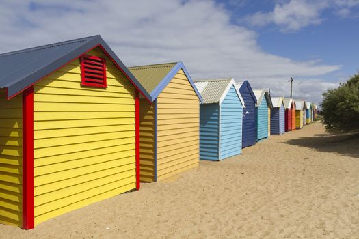 This photo was shot from Brighton Beach in Melbourne, Australia.