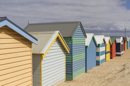 This photo was shot from Brighton Beach in Melbourne, Australia.