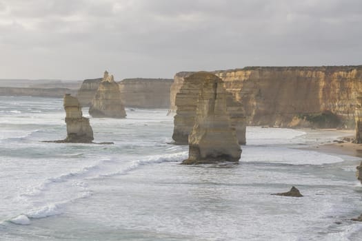 This photo was shot from Twelve Apostles which is on the Great Ocean Road, Australia.