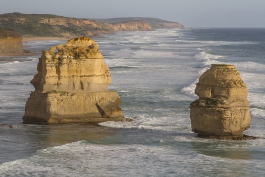 This photo was shot from Twelve Apostles which is on the Great Ocean Road, Australia.