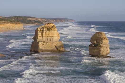This photo was shot from Twelve Apostles which is on the Great Ocean Road, Australia.
