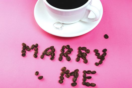 Proposal made of coffee grains