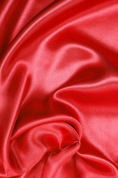 Smooth elegant red silk or satin can use as background 