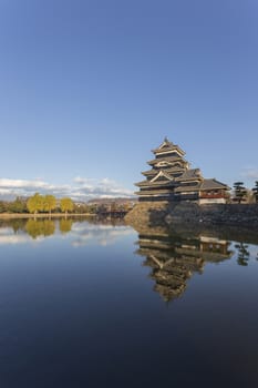 This photo was shot from Matsumoto Castle, Japan in early morning. The soft sunlight touch the castle is so beautiful. 
