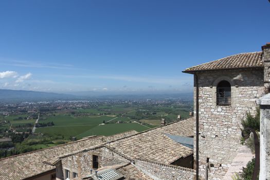 A view of the valley of Assisi