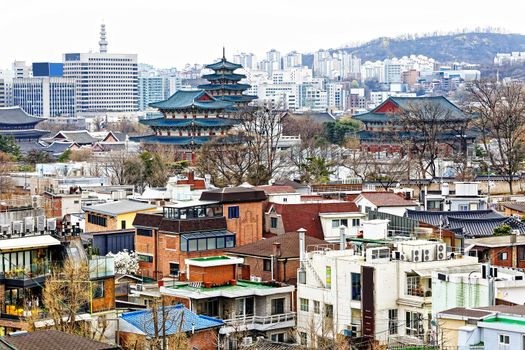 Gyeongbokgung, or the Palace of Felicitous Blessing, was the main palace of the Joseon Dynasty in korea