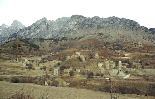 Towers Of Ingushetia. Ancient Architecture And Ruins