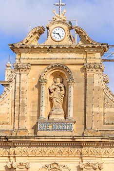 Virgin Mary Statue in Roman Catholic Church