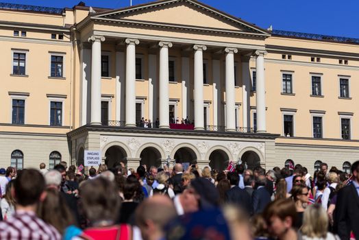 OSLO - MAY 17: Norwegian Constitution Day is the National Day of Norway and is an official national holiday observed on May 17 each year. Pictured on May 17, 2014