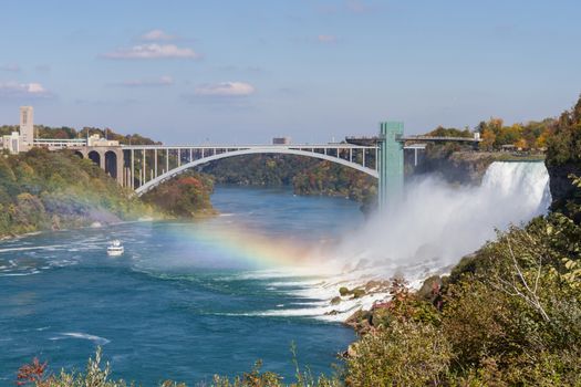 Rainbow bridge at Niagara Falls, USA