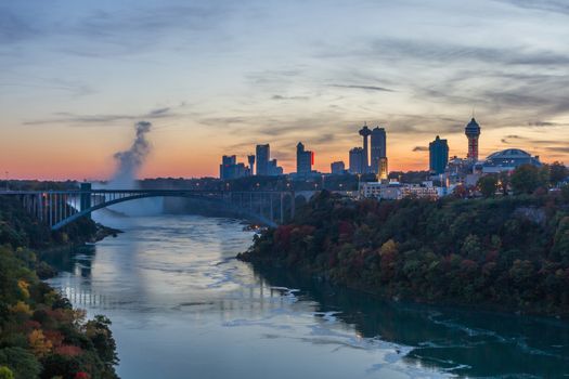 Rainbow bridge at Niagara Falls, USA