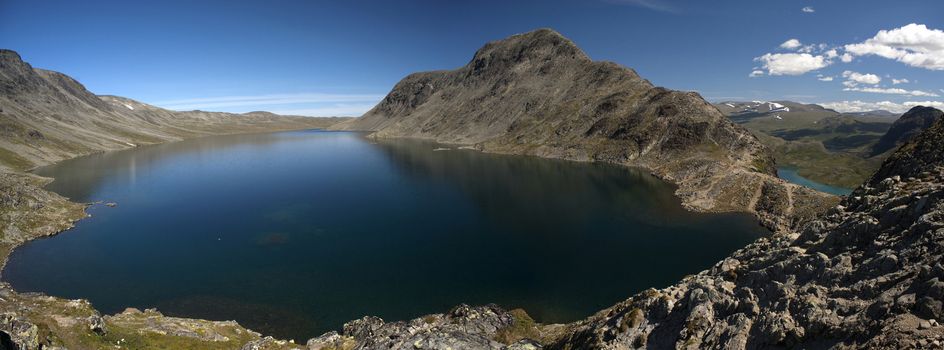 Besseggen Ridge in Jotunheimen National Park, Norway