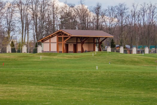 private golf field can be used as background