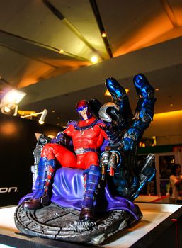 Bangkok - May 2: A Magneto model in Thailand Comic Con 2015 on May 2, 2015 at Siam Paragon, Bangkok, Thailand.