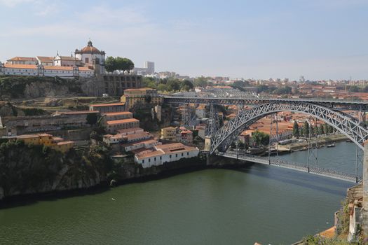 The Dom Luiz bridge in Porto, Portugal