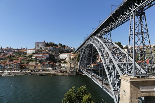 The Dom Luiz bridge in Porto, Portugal