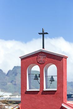 Details of church in Tenerife Island at el Teide volcano mountain