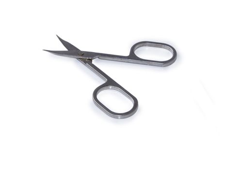 nail scissors Isolated on white background with space for text