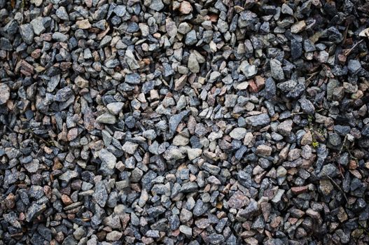 Road stone gravel texture to background. For your commercial and editorial use