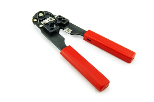 Tool for crimping network cable. For your commercial and editorial use