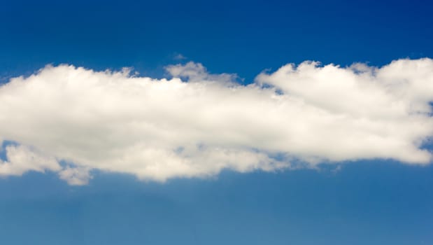 beautiful blue sky background with white clouds