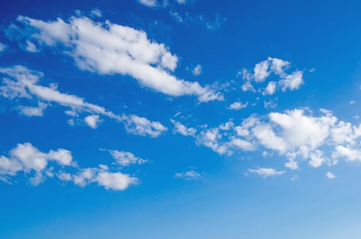 beautiful blue sky background with white clouds