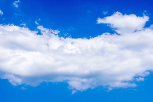 beautiful blue sky background with white clouds